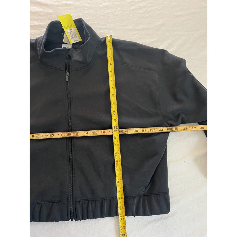 All in Motion Women XXL Black Sandwash Full Zip Relaxed Fit Jacket NWT - Picture 2 of 4